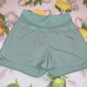 Mint green high waist hidden pocket Athletic short